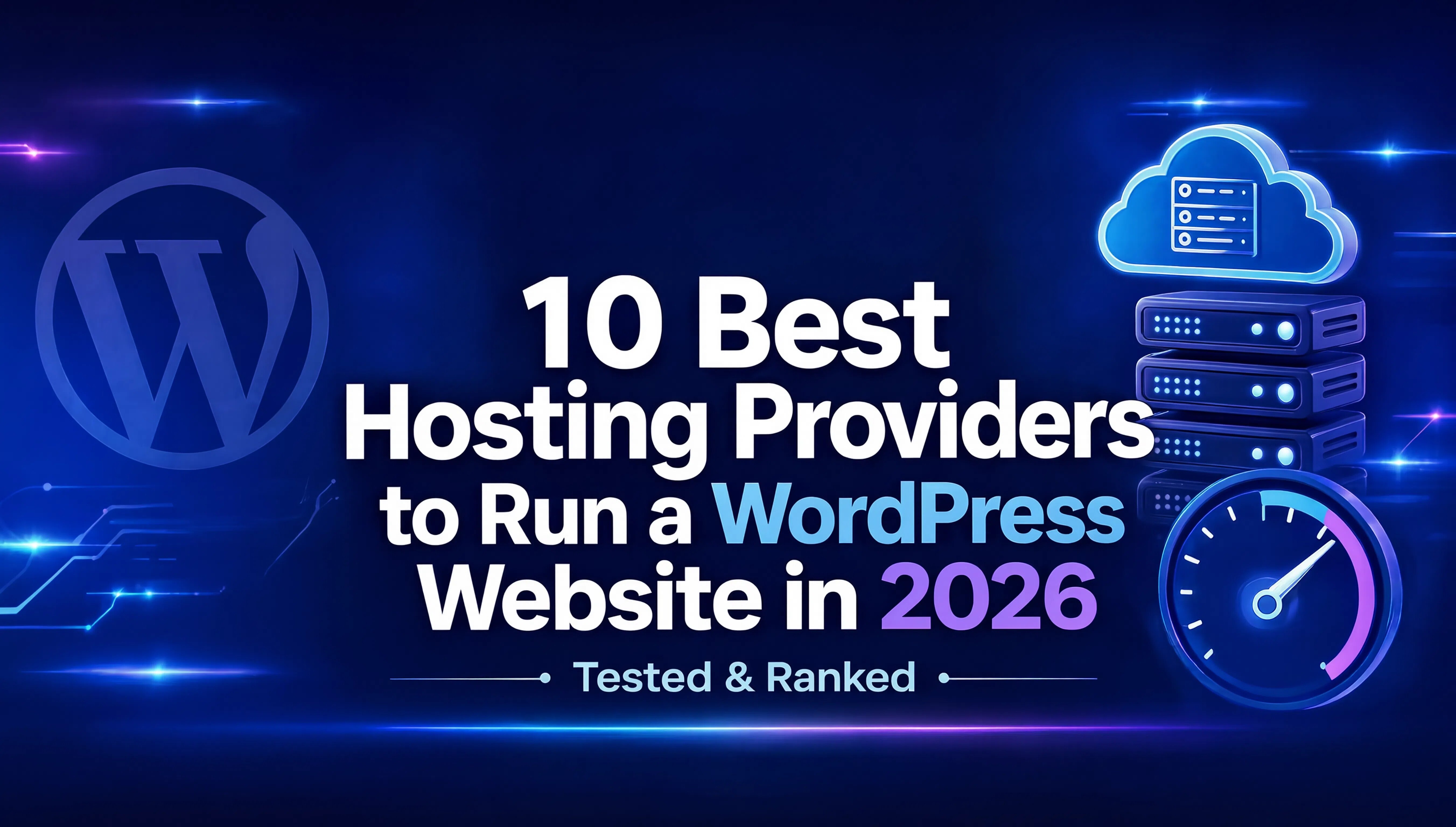 10 Best Hosting Providers to Run a WordPress Website in 2026 (Tested & Ranked)